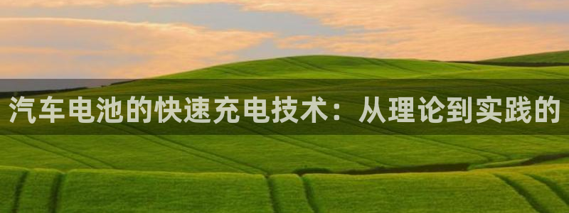 优发国际官方网平台登录：汽车电池的快速充电技术：从理论到实践的