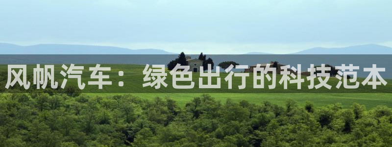 优发国际官方网手机版：风帆汽车：绿色出行的科技范本